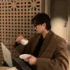 18 迪菲人字紋麂皮西裝外套/ 6色