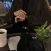 40 迪菲人字紋麂皮西裝外套/ 6色
