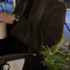 42 迪菲人字紋麂皮西裝外套/ 6色